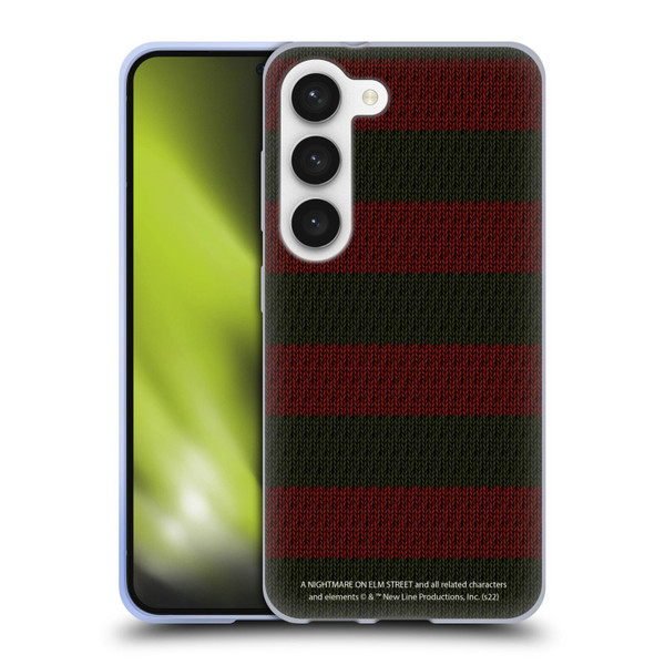 A Nightmare On Elm Street: Freddy's Dead Graphics Sweater Pattern Soft Gel Case for Samsung Galaxy S23 5G
