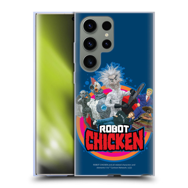 Robot Chicken Graphics Characters Soft Gel Case for Samsung Galaxy S23 Ultra 5G
