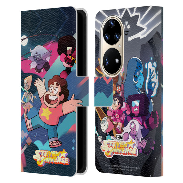 Steven Universe Graphics Characters Leather Book Wallet Case Cover For Huawei P50 Pro