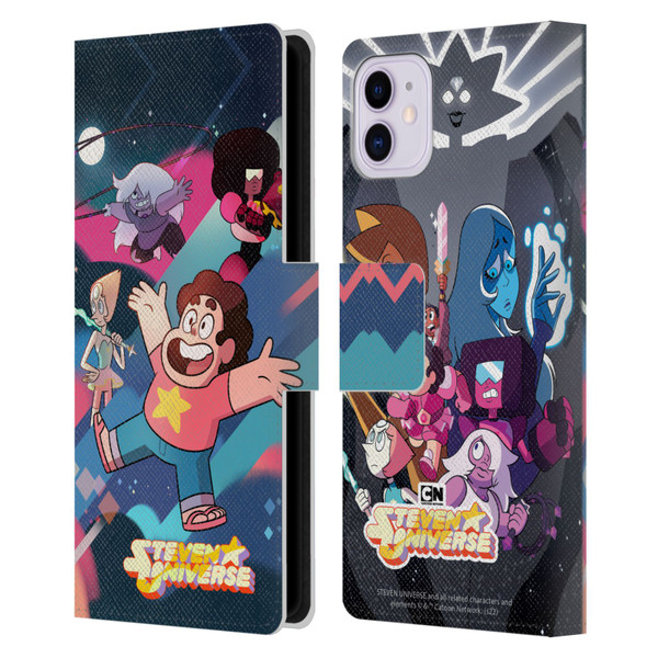 Steven Universe Graphics Characters Leather Book Wallet Case Cover For Apple iPhone 11
