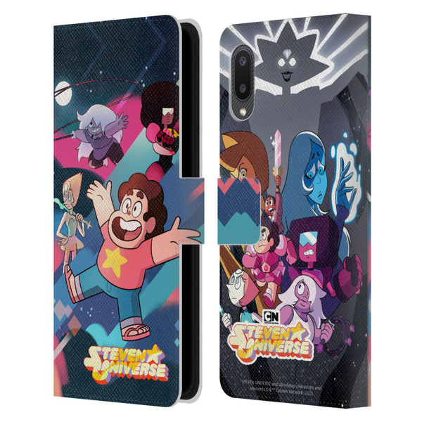 Steven Universe Graphics Characters Leather Book Wallet Case Cover For Samsung Galaxy A02/M02 (2021)