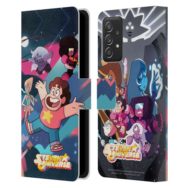 Steven Universe Graphics Characters Leather Book Wallet Case Cover For Samsung Galaxy A52 / A52s / 5G (2021)