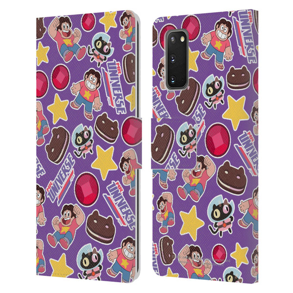 Steven Universe Graphics Icons Leather Book Wallet Case Cover For Samsung Galaxy S20 / S20 5G
