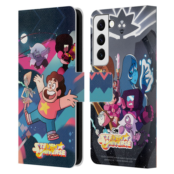 Steven Universe Graphics Characters Leather Book Wallet Case Cover For Samsung Galaxy S22 5G