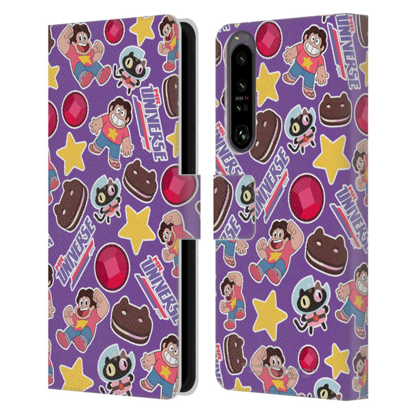 Steven Universe Graphics Icons Leather Book Wallet Case Cover For Sony Xperia 1 IV