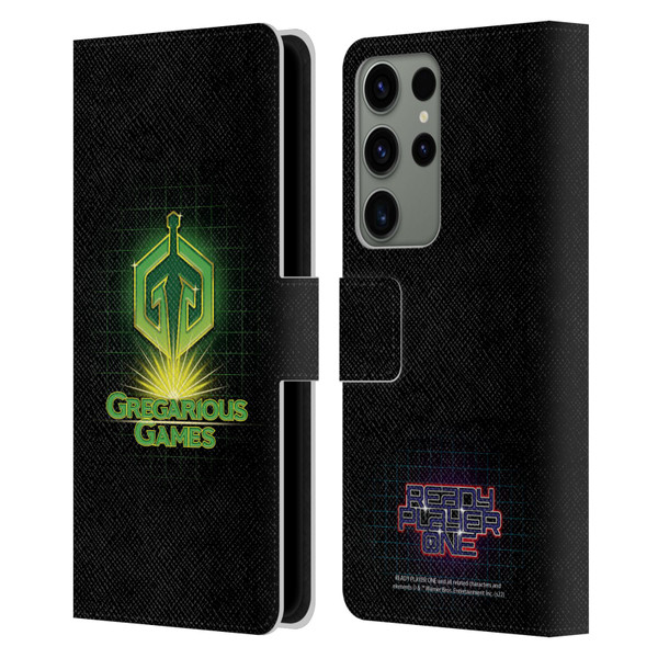 Ready Player One Graphics Logo Leather Book Wallet Case Cover For Samsung Galaxy S23 Ultra 5G
