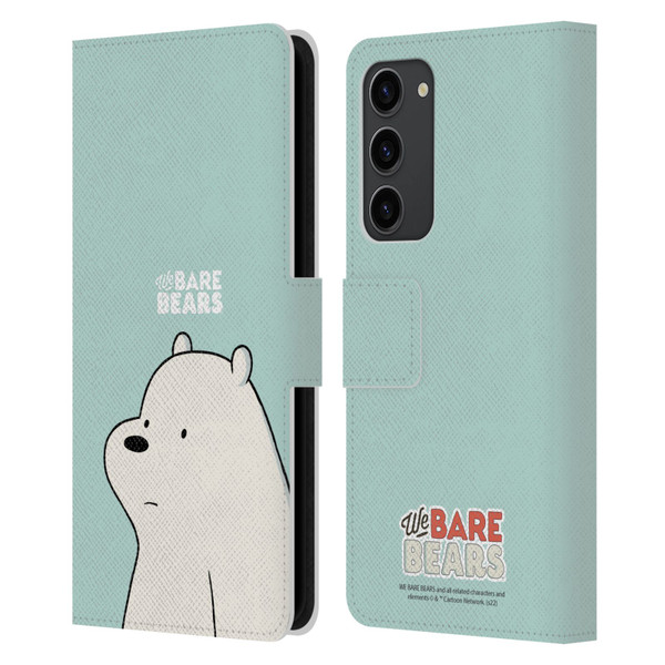We Bare Bears Character Art Ice Bear Leather Book Wallet Case Cover For Samsung Galaxy S23+ 5G