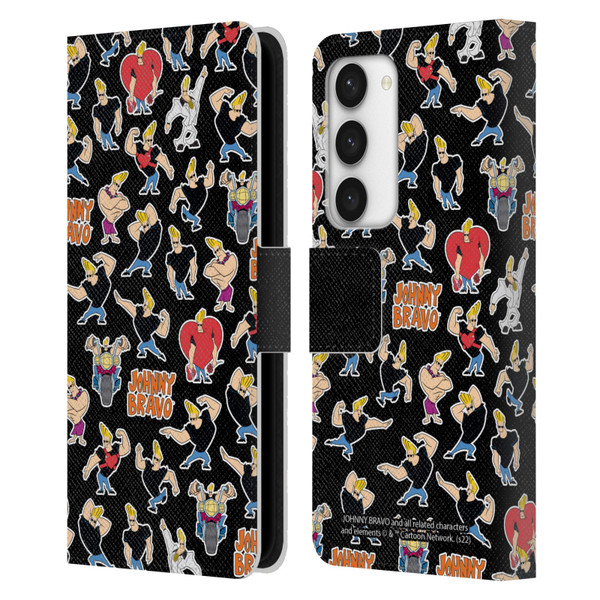 Johnny Bravo Graphics Pattern Leather Book Wallet Case Cover For Samsung Galaxy S23 5G