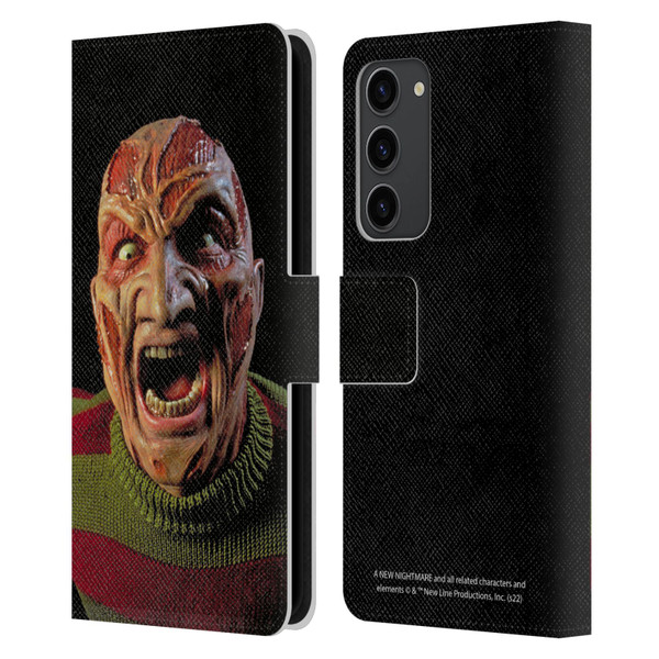 A Nightmare On Elm Street: New Nightmare Graphics Freddy Leather Book Wallet Case Cover For Samsung Galaxy S23+ 5G