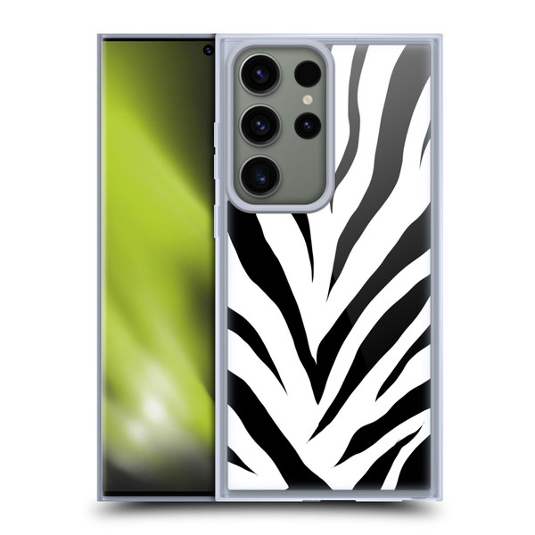 Grace Illustration Animal Prints Zebra Soft Gel Case for Samsung Galaxy S23 Ultra 5G