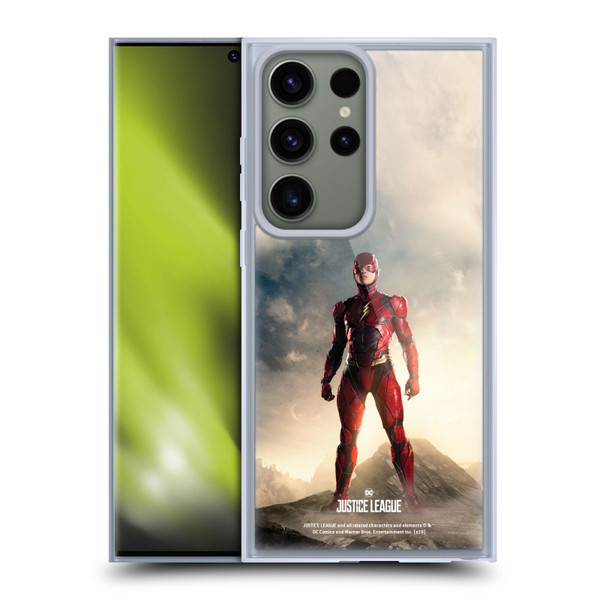 Justice League Movie Character Posters The Flash Soft Gel Case for Samsung Galaxy S23 Ultra 5G