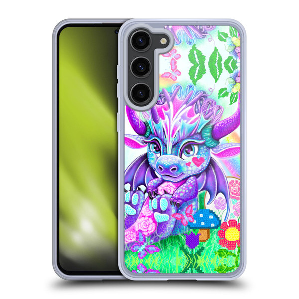 Sheena Pike Dragons Cross-Stitch Lil Dragonz Soft Gel Case for Samsung Galaxy S23+ 5G
