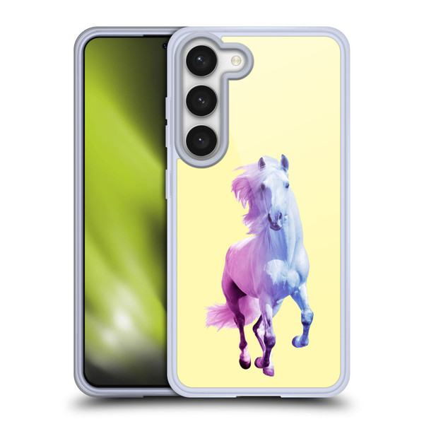 Mark Ashkenazi Pastel Potraits Yellow Horse Soft Gel Case for Samsung Galaxy S23 5G