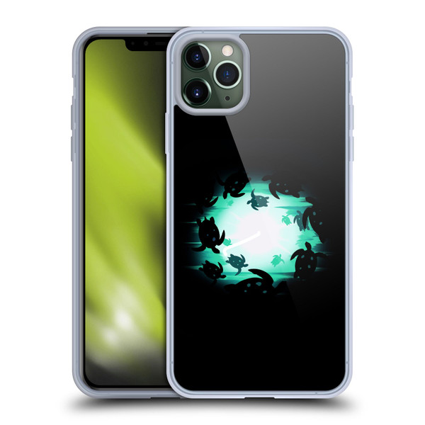 Alyn Spiller Animal Art Turtles Soft Gel Case for Apple iPhone 11 Pro Max