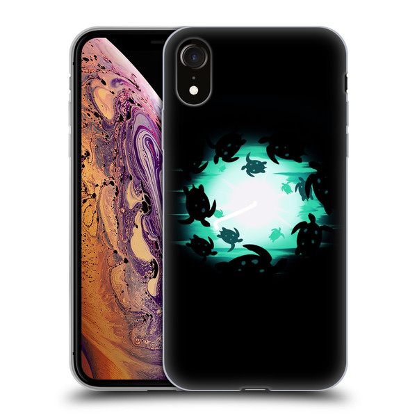Alyn Spiller Animal Art Turtles Soft Gel Case for Apple iPhone XR
