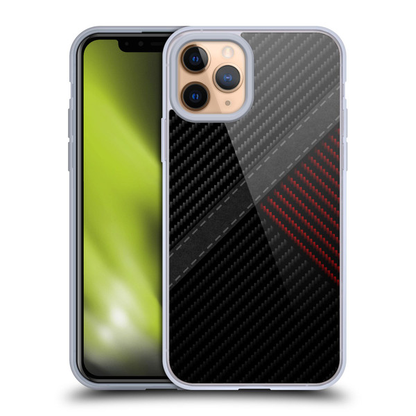 Alyn Spiller Carbon Fiber Stitch Soft Gel Case for Apple iPhone 11 Pro & MagSafe