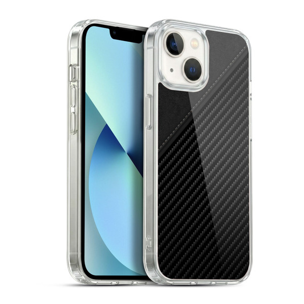 Alyn Spiller Carbon Fiber Leather Soft Gel Case for Apple iPhone 13