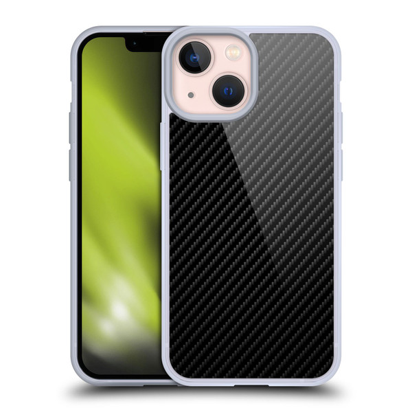 Alyn Spiller Carbon Fiber Plain Soft Gel Case for Apple iPhone 13 Mini