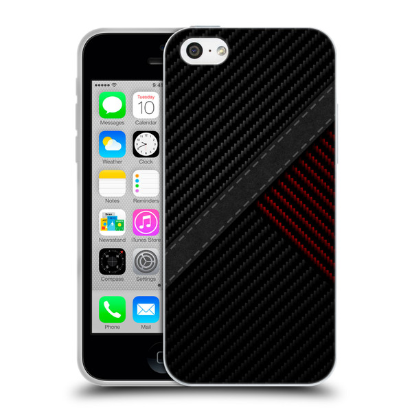 Alyn Spiller Carbon Fiber Stitch Soft Gel Case for Apple iPhone 5c