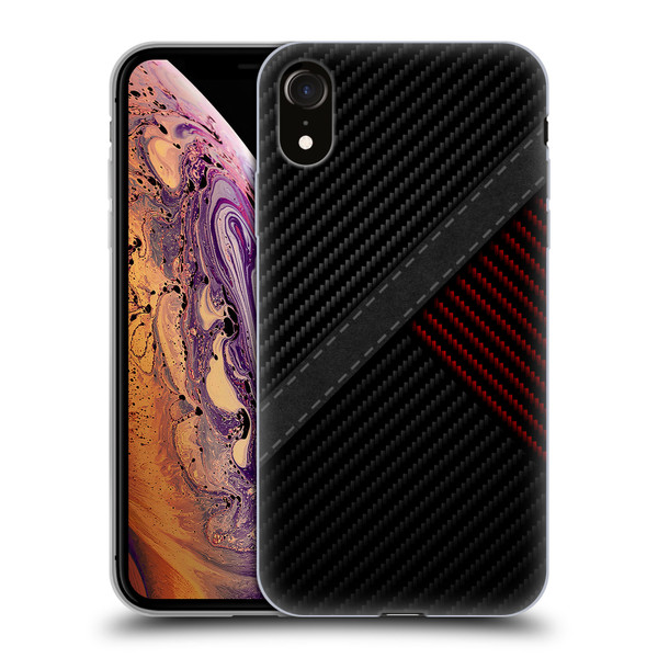 Alyn Spiller Carbon Fiber Stitch Soft Gel Case for Apple iPhone XR