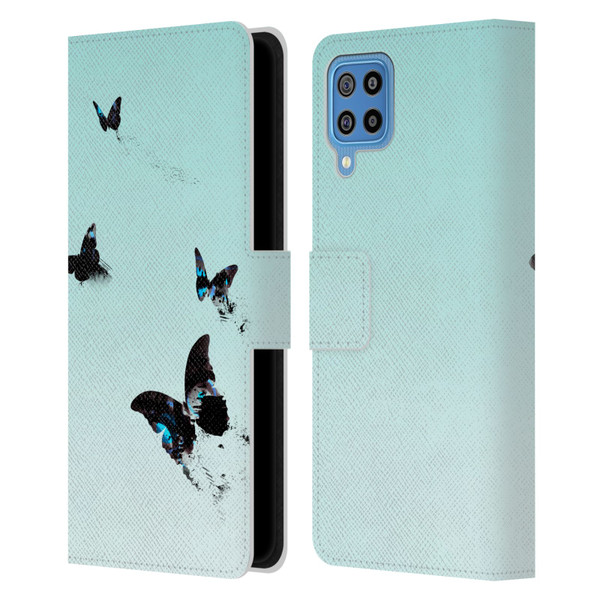Alyn Spiller Animal Art Butterflies 2 Leather Book Wallet Case Cover For Samsung Galaxy F22 (2021)