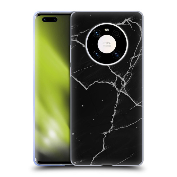 Alyn Spiller Marble Black Soft Gel Case for Huawei Mate 40 Pro 5G