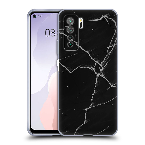 Alyn Spiller Marble Black Soft Gel Case for Huawei Nova 7 SE/P40 Lite 5G