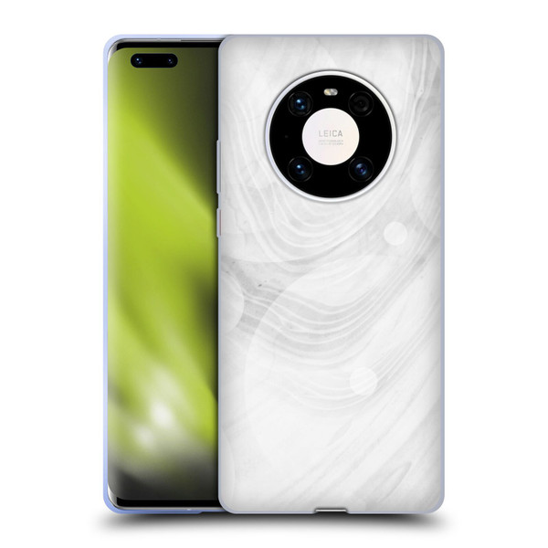Alyn Spiller Marble White Soft Gel Case for Huawei Mate 40 Pro 5G