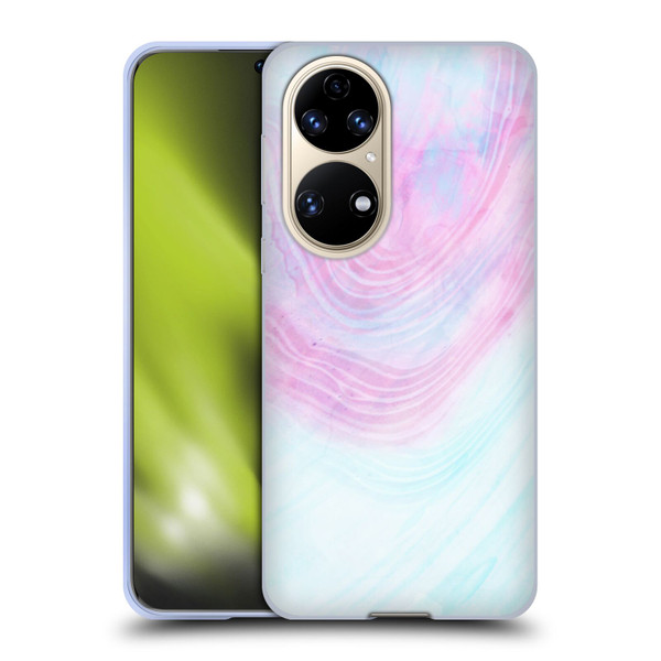 Alyn Spiller Marble Pastel Soft Gel Case for Huawei P50