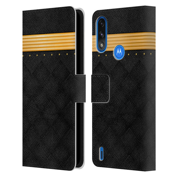 Alyn Spiller Luxury Gold Leather Book Wallet Case Cover For Motorola Moto E7 Power / Moto E7i Power