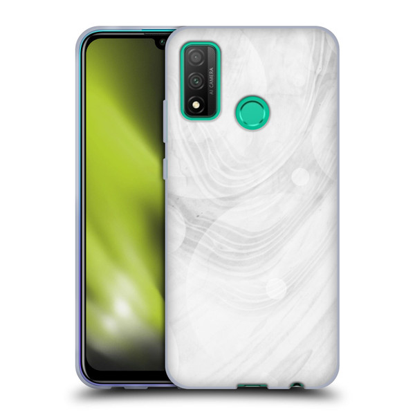 Alyn Spiller Marble White Soft Gel Case for Huawei P Smart (2020)