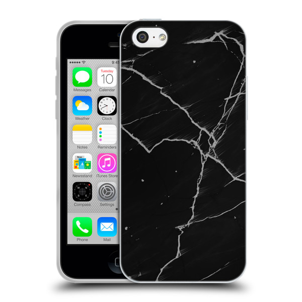 Alyn Spiller Marble Black Soft Gel Case for Apple iPhone 5c