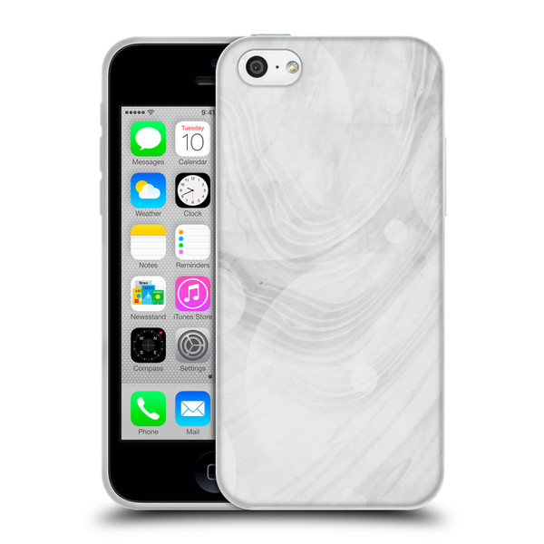 Alyn Spiller Marble White Soft Gel Case for Apple iPhone 5c