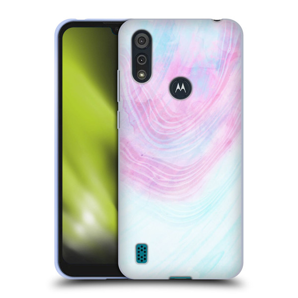 Alyn Spiller Marble Pastel Soft Gel Case for Motorola Moto E6s (2020)