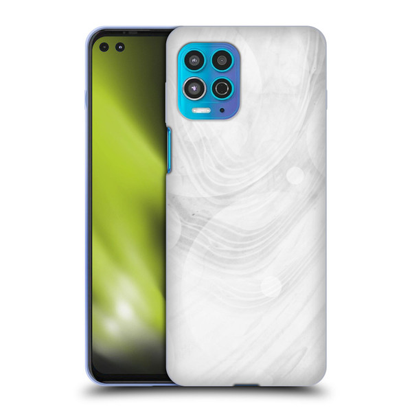 Alyn Spiller Marble White Soft Gel Case for Motorola Moto G100