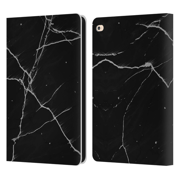 Alyn Spiller Marble Black Leather Book Wallet Case Cover For Apple iPad Air 2 (2014)