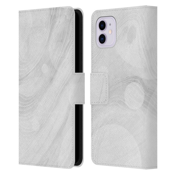 Alyn Spiller Marble White Leather Book Wallet Case Cover For Apple iPhone 11