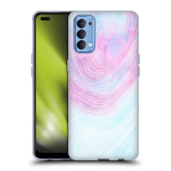 Alyn Spiller Marble Pastel Soft Gel Case for OPPO Reno 4 5G