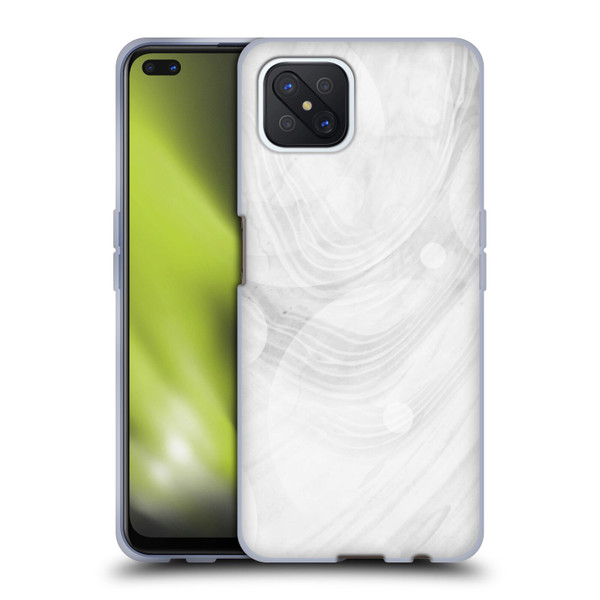 Alyn Spiller Marble White Soft Gel Case for OPPO Reno4 Z 5G