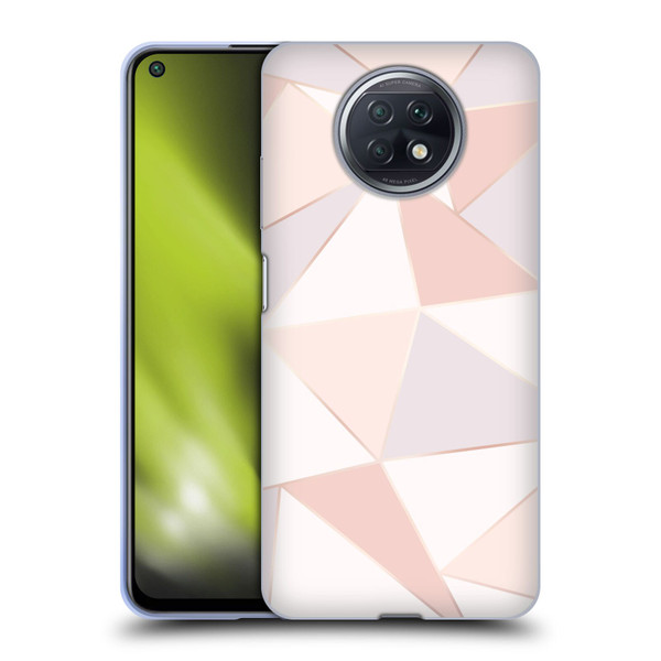 Alyn Spiller Rose Gold Geometry Soft Gel Case for Xiaomi Redmi Note 9T 5G