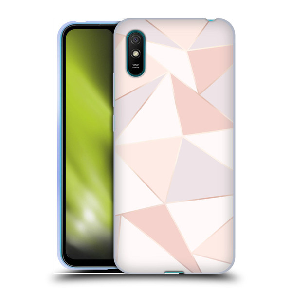Alyn Spiller Rose Gold Geometry Soft Gel Case for Xiaomi Redmi 9A / Redmi 9AT