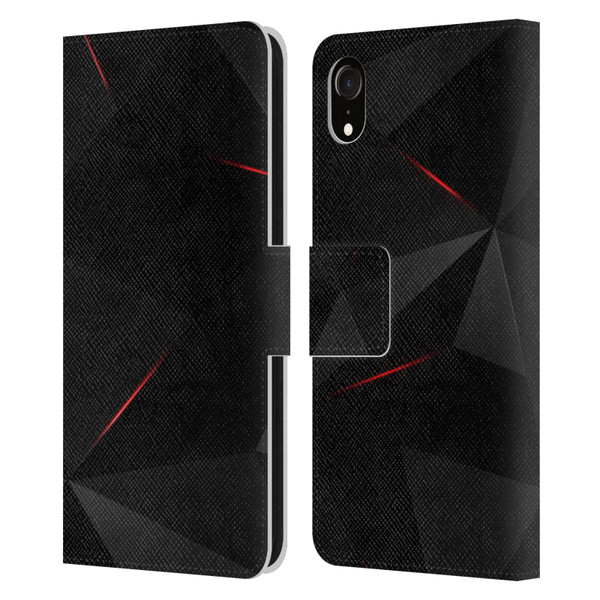 Alyn Spiller Tectonic Red Leather Book Wallet Case Cover For Apple iPhone XR