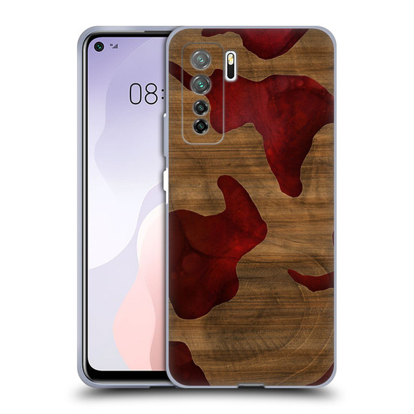 Alyn Spiller Wood & Resin Fire Soft Gel Case for Huawei Nova 7 SE/P40 Lite 5G