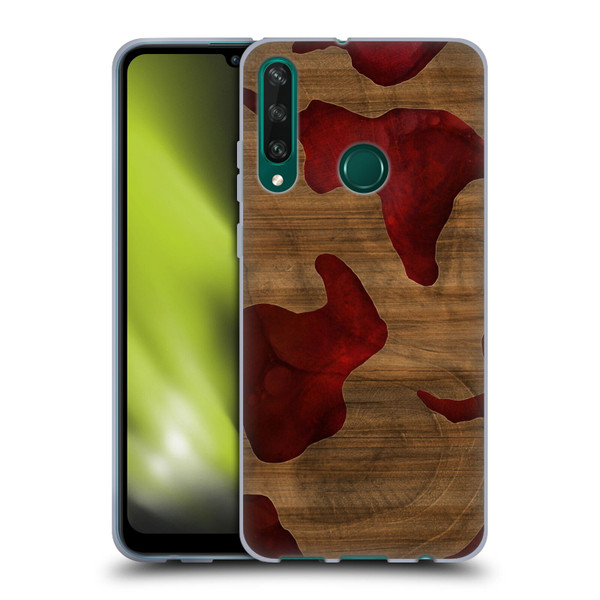 Alyn Spiller Wood & Resin Fire Soft Gel Case for Huawei Y6p