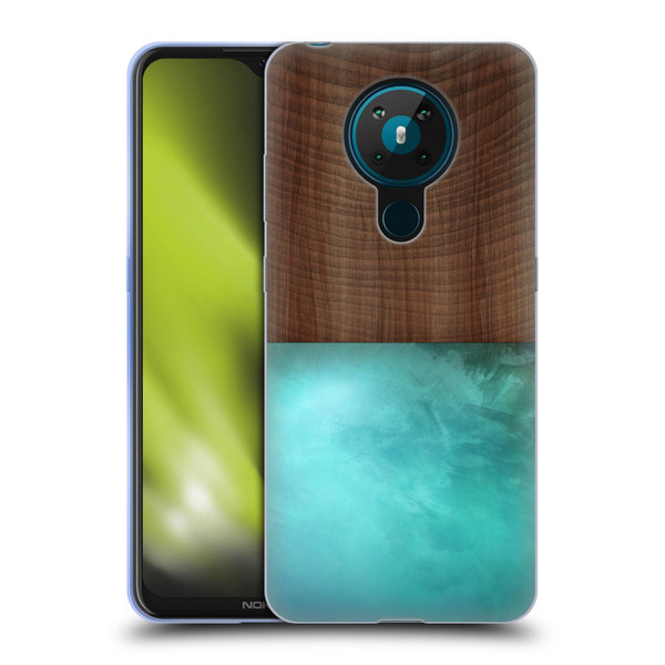 Alyn Spiller Wood & Resin Blocking Soft Gel Case for Nokia 5.3