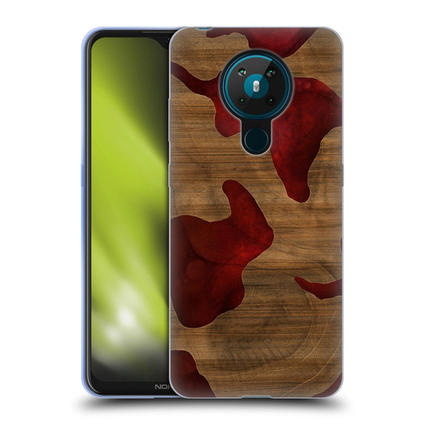 Alyn Spiller Wood & Resin Fire Soft Gel Case for Nokia 5.3