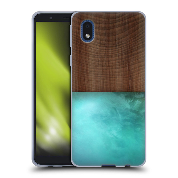 Alyn Spiller Wood & Resin Blocking Soft Gel Case for Samsung Galaxy A01 Core (2020)