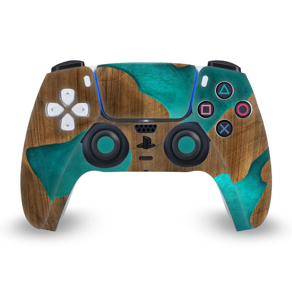 Alyn Spiller Art Mix Aqua Vinyl Sticker Skin Decal Cover for Sony PS5 Sony DualSense Controller