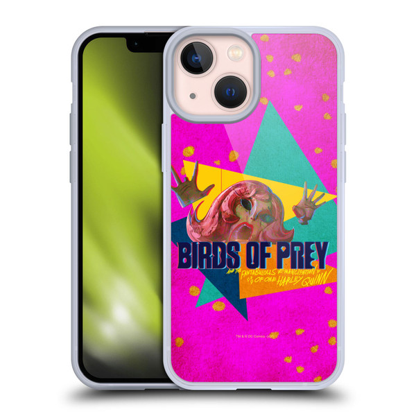 Birds of Prey DC Comics Graphics Panic In Neon Soft Gel Case for Apple iPhone 13 Mini