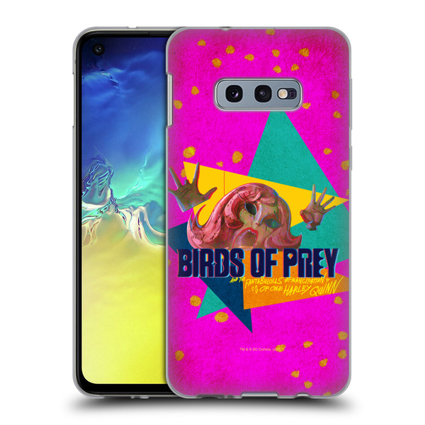 Birds of Prey DC Comics Graphics Panic In Neon Soft Gel Case for Samsung Galaxy S10e